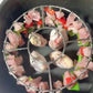 Ronde Roestvrijstalen Ovengrill Met Spiesen – Perfect Voor Gyros, Kebab & Vlees