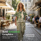 👚👖 Tweedelige Dames Set met Print – Losvallend, Elegant & Makkelijk te Dragen 💖