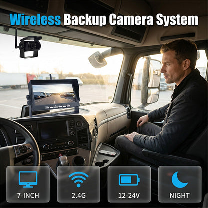 📹 HD Achteruitrijcamera met Nachtzicht – Draadloos & Eenvoudiger Parkeren 🚘
