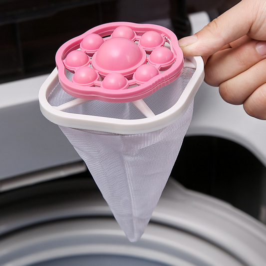 🧺 Herbruikbare Drijvende Pluizenfilter voor de Wasmachine – Vangt Haren en Pluisjes Op ✨