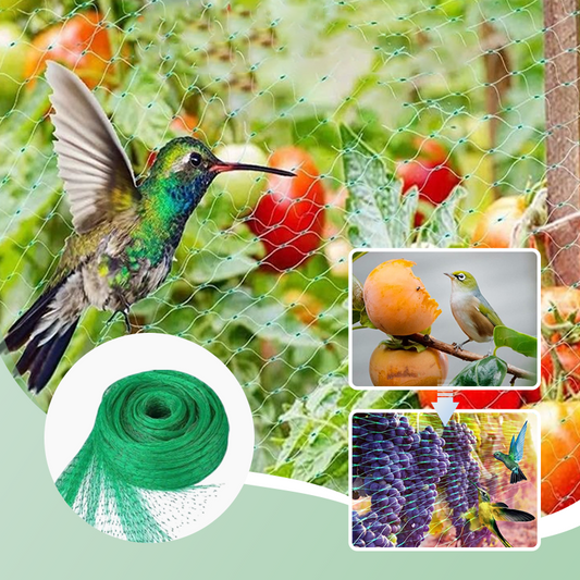 Zwaar vogelnet met 10 grondharingen en 30 tie-wraps