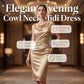 Mouwloze Midi Jurk – Elegante Cowlhals & Soepel Vallend Silhouet 💕