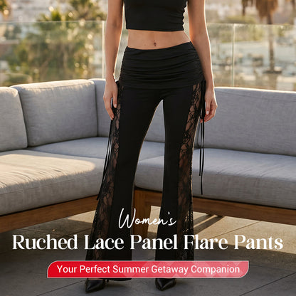 🌸 Flare Broek voor Dames – Comfortabel Design met Romantische Details 💖