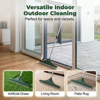 2-in-1 Gazon- & Tapijthark – Verwijder Vilt & Verstevig Tapijten🌿Stevige tanden, ergonomische handgreep – Nu 50% korting!