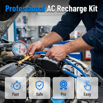 🌞Fris De Lente In Met 50% Korting!❄️R134a Airco Vulslang met Manometer – Auto AC Recharge Kit voor Lagedrukzijde en DIY Onderhoud