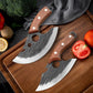 🔪 Handgesmeed Mini-Hakmes met Schede – Compact, Scherp & Handig in de Keuken ✨