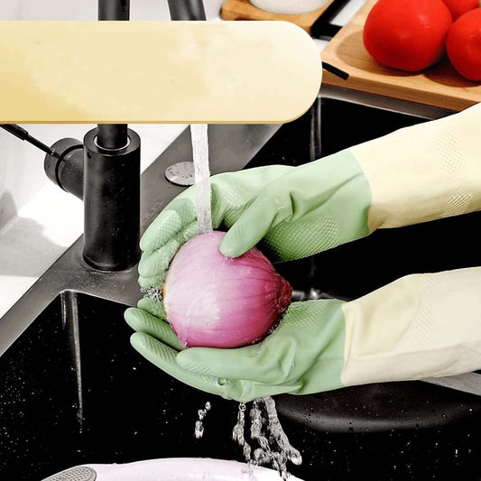 Herbruikbare antislip afwas- en schoonmaakhandschoenen