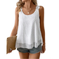 ⏰52% KORTING – Slechts tijdelijk✨Elegante tanktop met kanten bandjes en stippen