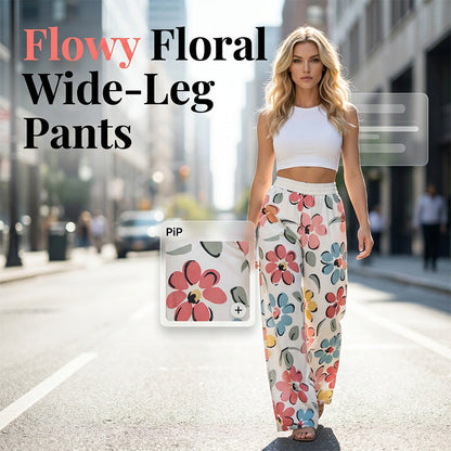 👖 Bloemenprint Wijdbeense Broek – Comfortabele Pasvorm & Moeiteloze Elegantie 💖