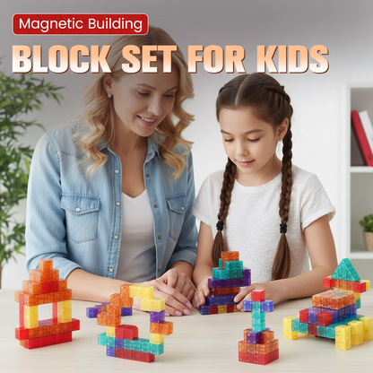 ✨ Minder Schermtijd, Meer Fantasie 🧲 Magnetische Bouwblokken voor Kinderen – Bouwen, Ontdekken & Eindeloos Spelen 🏗️