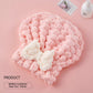 🏊‍♀️🎀 Sneldrogende Fleece Zwemmuts – Prinsessenmodel met Strik ✨ Warm & Comfortabel