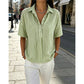 👚 Dames Gestreepte Blouse met Korte Mouwen – Casual & Tijdloos ✨