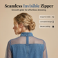 ⏰ TIJDELIJKE KORTING 👗 Spijkerjurk met Gaasmouwen – Elegante Pasvorm & Verfijnde Details