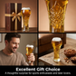 🍻 Ornate Embossed Bierglas – Perfect voor Koude Dranken & Gezellige Avonden ✨