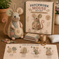 🐭✨ Handgemaakt Vintage Naaisetje in Muisvorm – Compact & Uniek Design