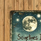 🌙✨ Retro Houten Wanddecoratie met Maan & Libelle – Sfeervol en Tijdloos 🦋