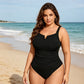 💙 Plus Size Badpak met Buikcorrectie – Ondersteunend, Flatterend & Comfortabel ✨
