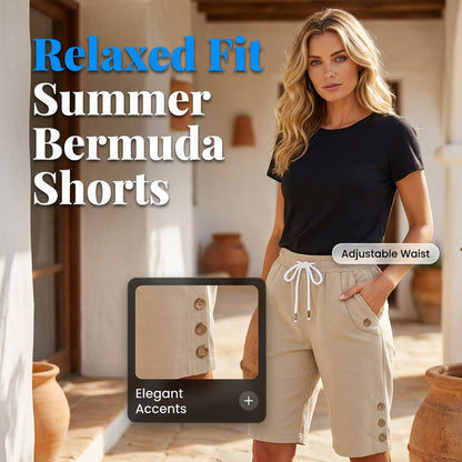 Casual Bermuda-Shorts Met Trekkoord – Comfortabel & Stijlvol Voor Elke Zomerdag