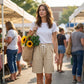 Casual Bermuda-Shorts Met Trekkoord – Comfortabel & Stijlvol Voor Elke Zomerdag