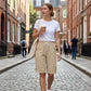 Casual Bermuda-Shorts Met Trekkoord – Comfortabel & Stijlvol Voor Elke Zomerdag