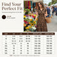 Elegante jurk met omgeslagen kraag en luipaardprint voor dames