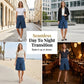 Asymmetrische Shorts Met Wijde Pijpen – Chique Imitatie Denim & Vintage Elegantie