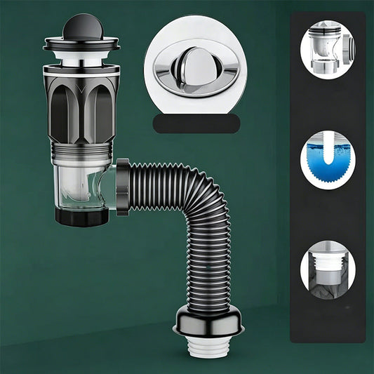 🚰 Universele Anti-Geur Afvoerset – Geen Onaangename Geurtjes Meer in Huis ✨