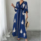 🔥 50K+ VERKOCHT 💙 V-hals Maxi Jurk – Elegante Zomerstijl ✨