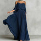 👗 Dames Elegante Off-Shoulder Maxi-jurk met Vloeiende Rok — Zomerse Stijl, Nu Verkrijgbaar! 🌸