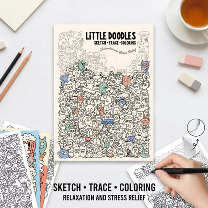 🎨 KOOP 2, KRIJG 1 GRATIS – Creatief Activiteitenboek voor Kinderen – 32 Losse Tekenpagina’s – Voor Schetsen, Overtrekken & Kleuren