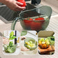 🥗 Multifunctionele Zeefschaal – Wassen, Gieten & Serveren in Één Keukenhulp 🍇