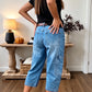 👖 Hoge Taille Cropped Jeans – Wijde Pijpen & Flatterende Pasvorm 💙