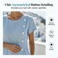 👗 Elegante Midi Jurk – Comfortabele Mixstof & Moderne Asymmetrische Pasvorm