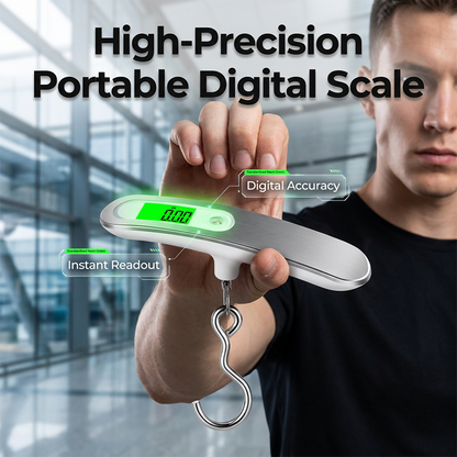 ⚖️ Digitale Hangweegschaal – Compact, Nauwkeurig & Tot 50 kg ✨