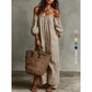 👗 Off-Shoulder Maxi Jurk – Elegant & Comfortabel Zomerstijl ✨
