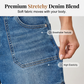 👖 Bermuda Denimshort voor Dames – Comfortabele Pasvorm & Praktische Zakken ☀️