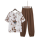 🌸 Dames T-Shirt Set met Print – Comfortabel, Casual & Makkelijk te Combineren 👕