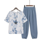 🌸 Dames T-Shirt Set met Print – Comfortabel, Casual & Makkelijk te Combineren 👕