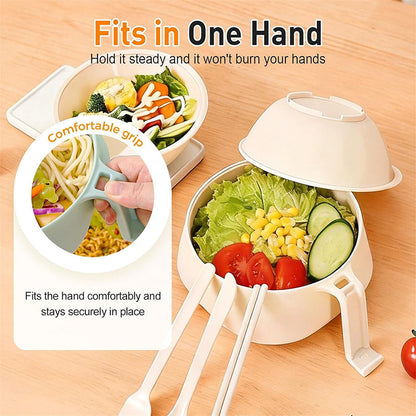 🍜 Grote Ramenkommen Set – 6-delige Noodle Bowl Set voor Thuisgebruik 🏠