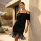 ✨ Elegante Damesjurk met Open Schouders – Luchtig Design voor Vakantie & Dagelijks Gebruik 👗