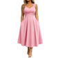 🔥 50% KORTING | 50K+ VERKOCHT – Dames A-Lijn Midi Jurk Met Kruistaille | Elegant En Comfortabel
