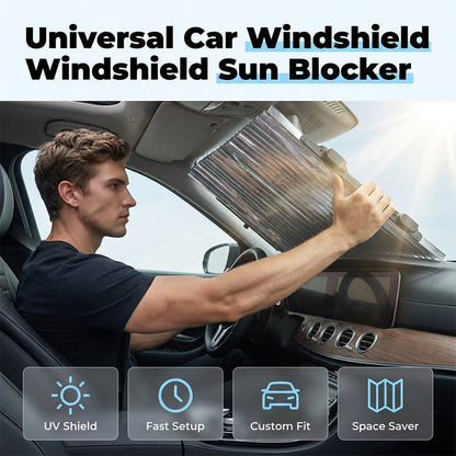 🚘 Universeel Zonnescherm voor de Voorruit – Opvouwbaar & Eenvoudig te Gebruiken ☀️