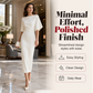 🌸👗 Nieuwe Collectie 2026 – Elegante Getailleerde Midi Jurk Met Flatterende Pasvorm