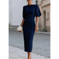 🌸👗 Nieuwe Collectie 2026 – Elegante Getailleerde Midi Jurk Met Flatterende Pasvorm