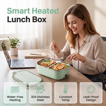 🍱 50% KORTING! Elektrische Lunchbox met Verwarming – Geen Water Nodig | Compact & Handig voor Warme Maaltijden Onderweg