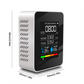 🌿 5-in-1 Binnenluchtkwaliteitsmonitor – Realtime Weergave, Slim & Eenvoudig Af te Lezen 📊
