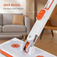 🧹 Handsfree Platte Mop met Clipsysteem – Schoonmaken Zonder Steeds te Bukken | Dun Ontwerp, Stevige Clip & Makkelijk in Gebruik ✨