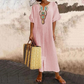 🔥 50K+ VERKOCHT | 50% KORTING – Boho Geborduurde Maxi Jurk Met Comfortabele Ruime Pasvorm