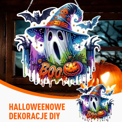 🎃 50% KORTING – Diamanten Halloween Krans DIY Set | Creëer Zelf Een Unieke Feestelijke Decoratie