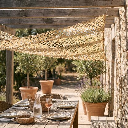 🌿 Versterkt Camouflagenet Voor Tuin En Terras – Creëer Meer Privacy En Sfeer Buiten